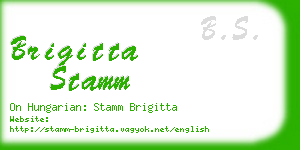 brigitta stamm business card